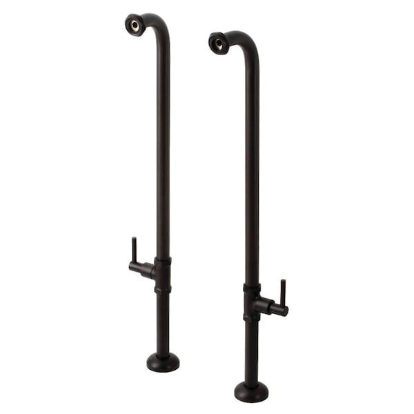 Aqua Vintage AE810S5DL Freestanding Tub Supply Line, Oil Rubbed Bronze AE810S5DL - main